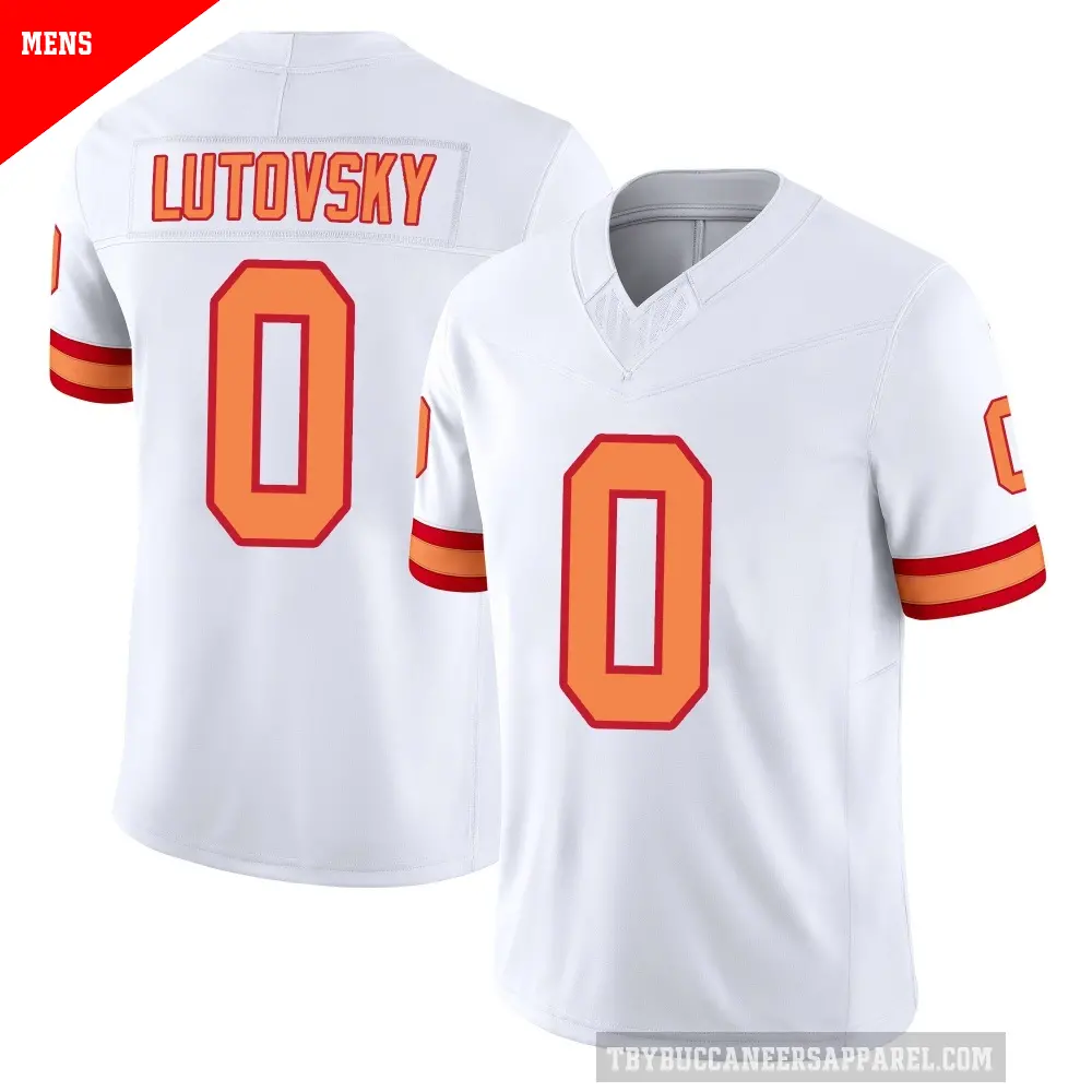 Men's Tampa Bay Buccaneers ＃0 Henry Lutovsky White Limited '76 Vapor F.U.S.E. Jersey