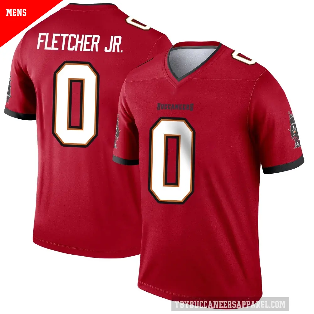 Men's Tampa Bay Buccaneers ＃0 Kenny Fletcher Jr. Red Legend Jersey