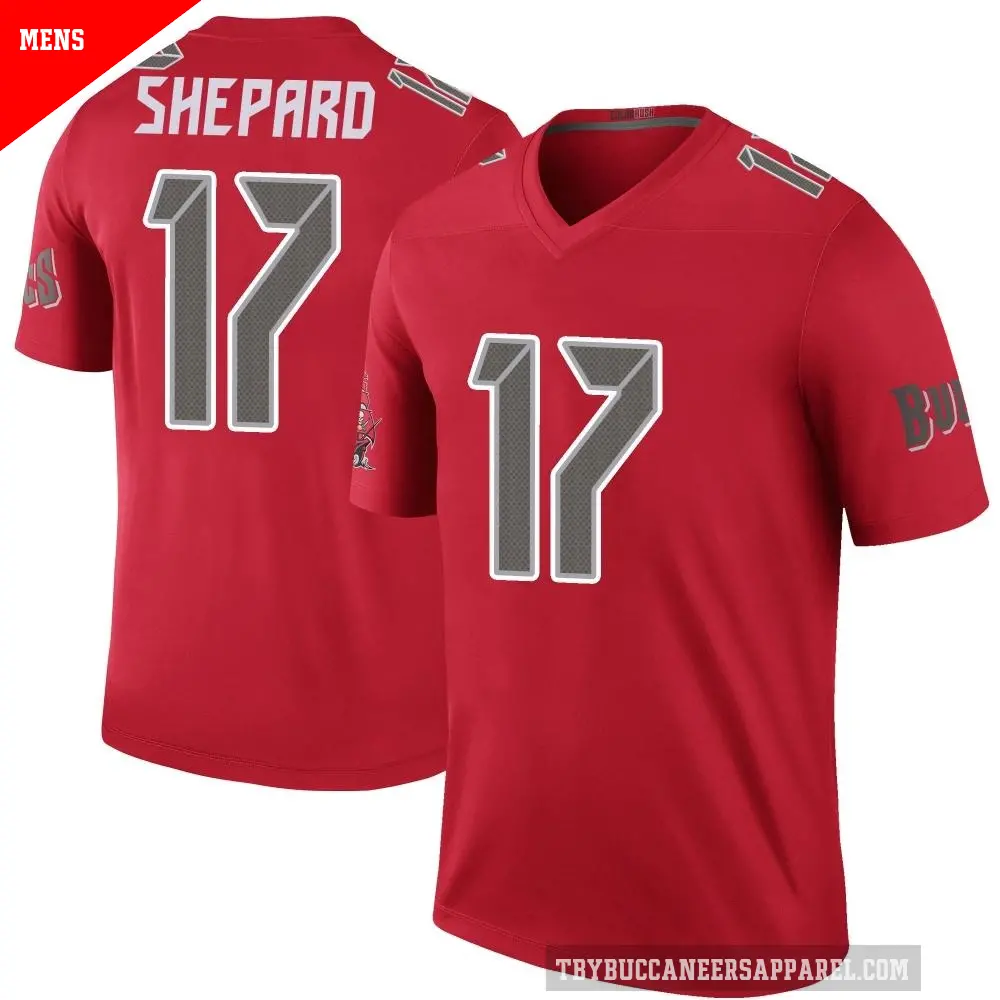 Men's Tampa Bay Buccaneers ＃17 Sterling Shepard Red Legend Color Rush Jersey