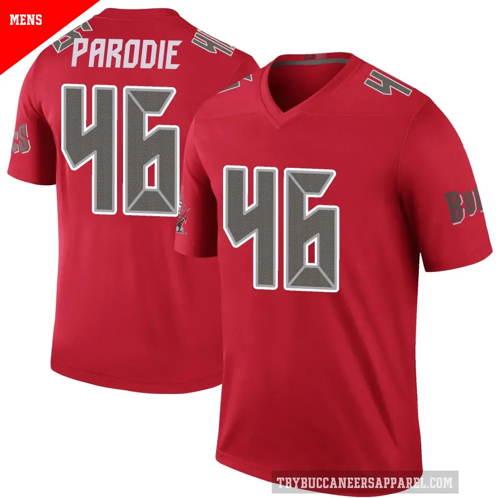 Men's Tampa Bay Buccaneers ＃46 Roman Parodie Red Legend Color Rush Jersey