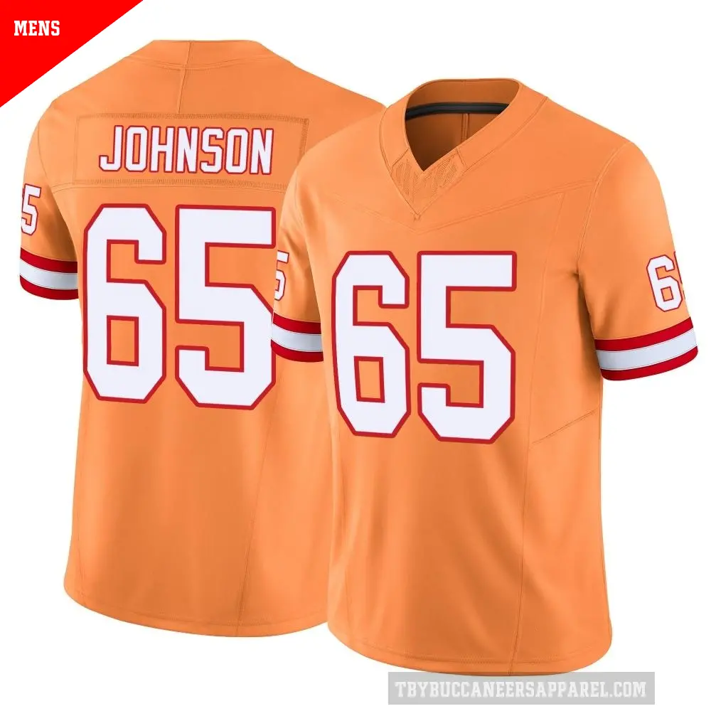 Men's Tampa Bay Buccaneers ＃65 Ryan Johnson Orange Limited Vapor F.U.S.E. Jersey