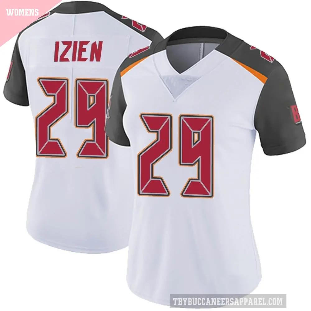 Women's Tampa Bay Buccaneers ＃29 Christian Izien White Limited Vapor Untouchable Jersey