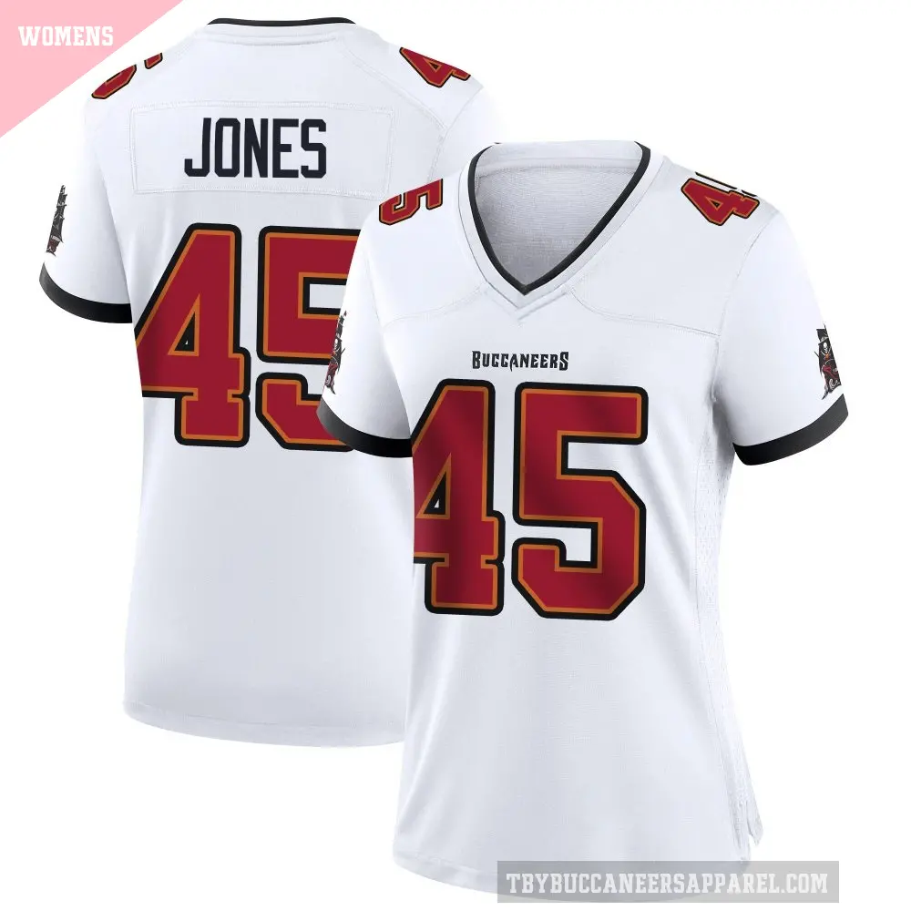 Women's Tampa Bay Buccaneers ＃45 Deion Jones White Game Jersey