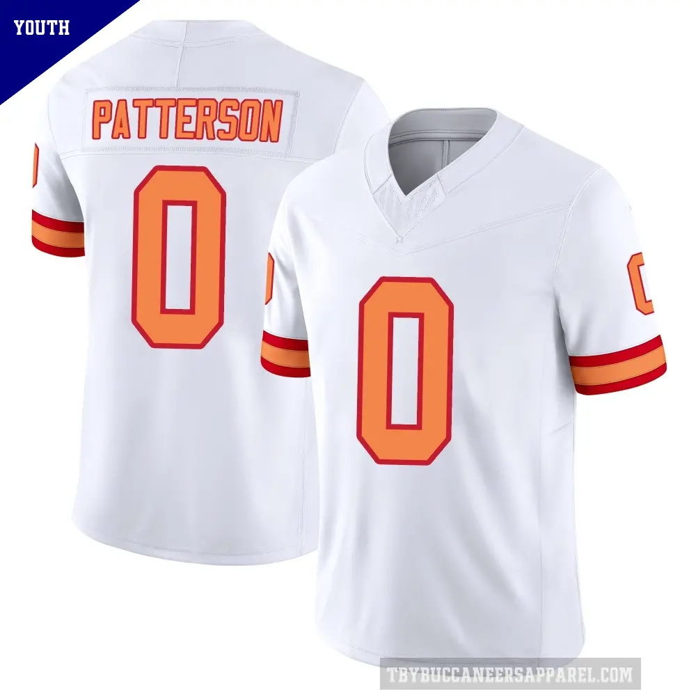 Youth Tampa Bay Buccaneers ＃0 Dean Patterson White Limited '76 Vapor F.U.S.E. Jersey