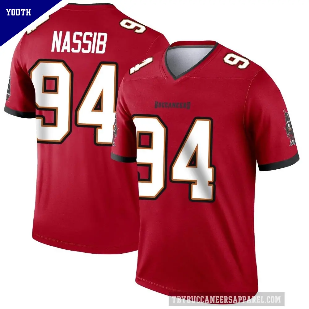 Youth Tampa Bay Buccaneers ＃94 Carl Nassib Red Legend Jersey