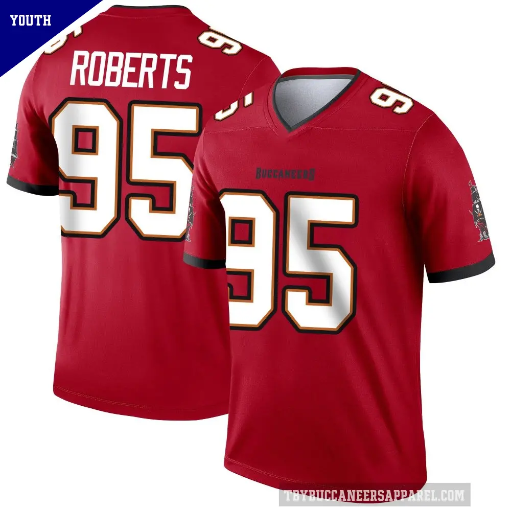 Youth Tampa Bay Buccaneers ＃95 Elijah Roberts Red Legend Jersey